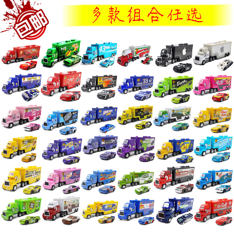 Car Story Alloy Container Truck Racer Set ของเล่นเด็กรุ่น