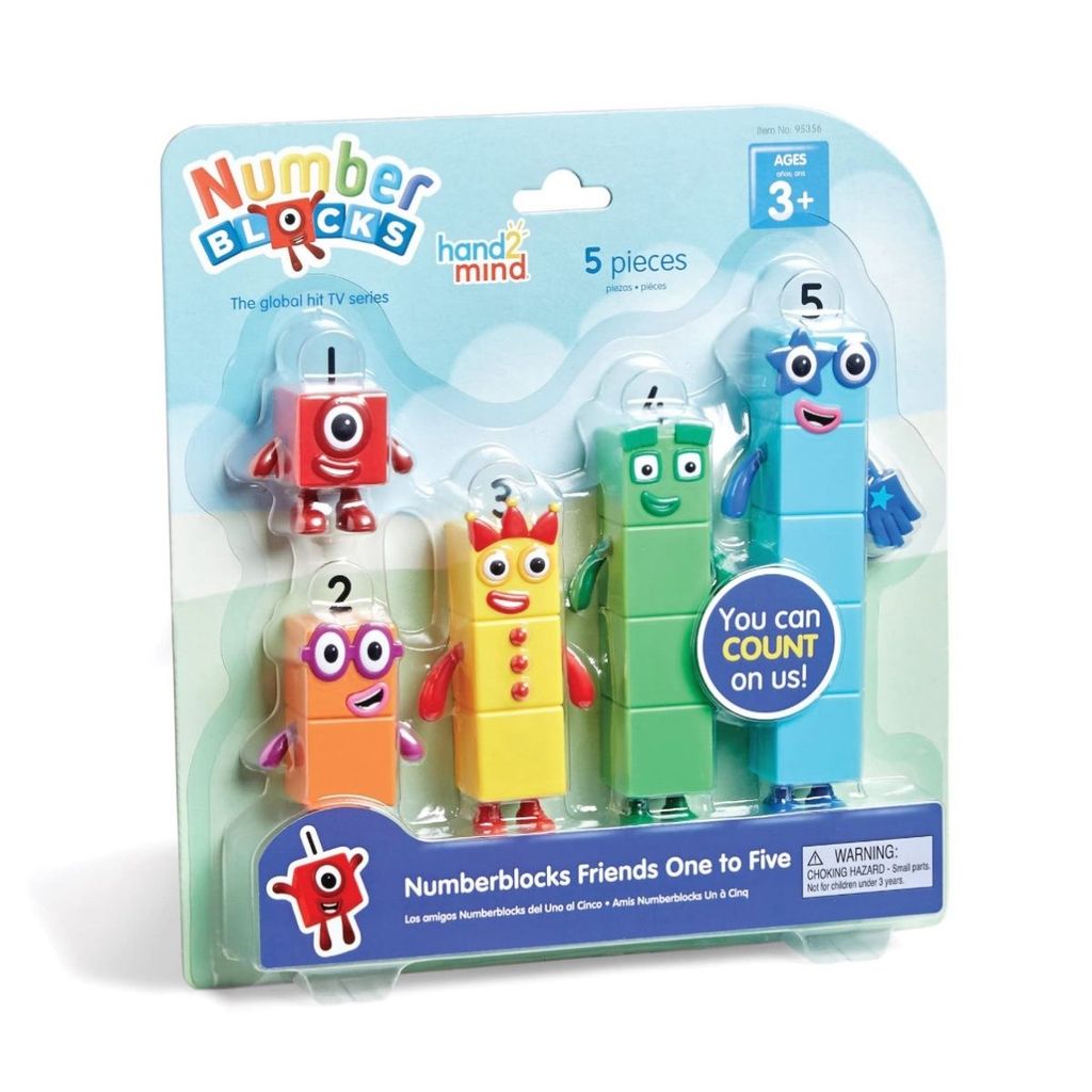 หมายเลขตัวเลข Co-Branded Number Building Block Doll ของเล่นเด็ก 1-5 Number Building Block Building B