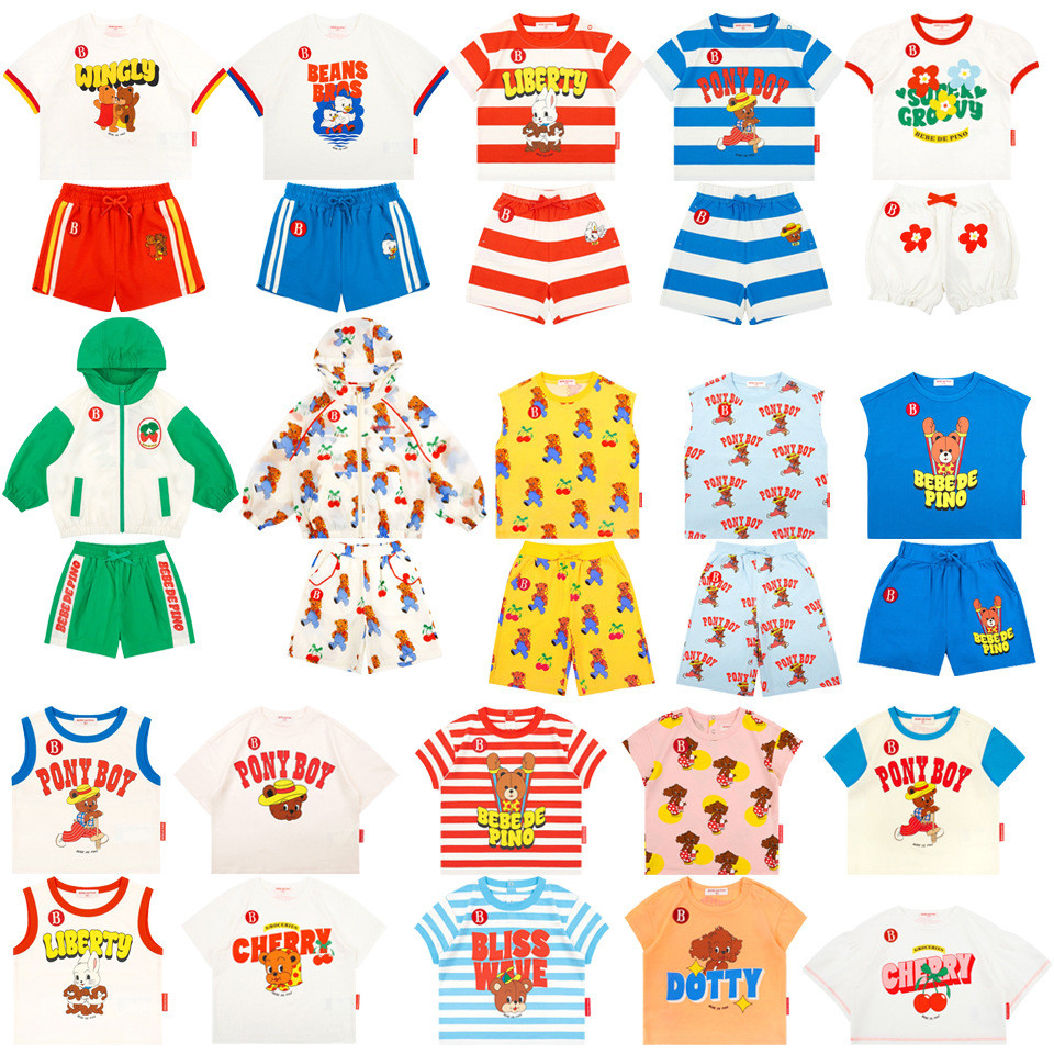 「สินค้าลิขสิทธิ์แท้」IRIS KIDS 26 BEBE DE PINO IKS260392 Tiny Pop Outfit เสื้อผ้าเด็กแฟชั่น สุดน่ารัก สีสันสดใส ใส่สบาย