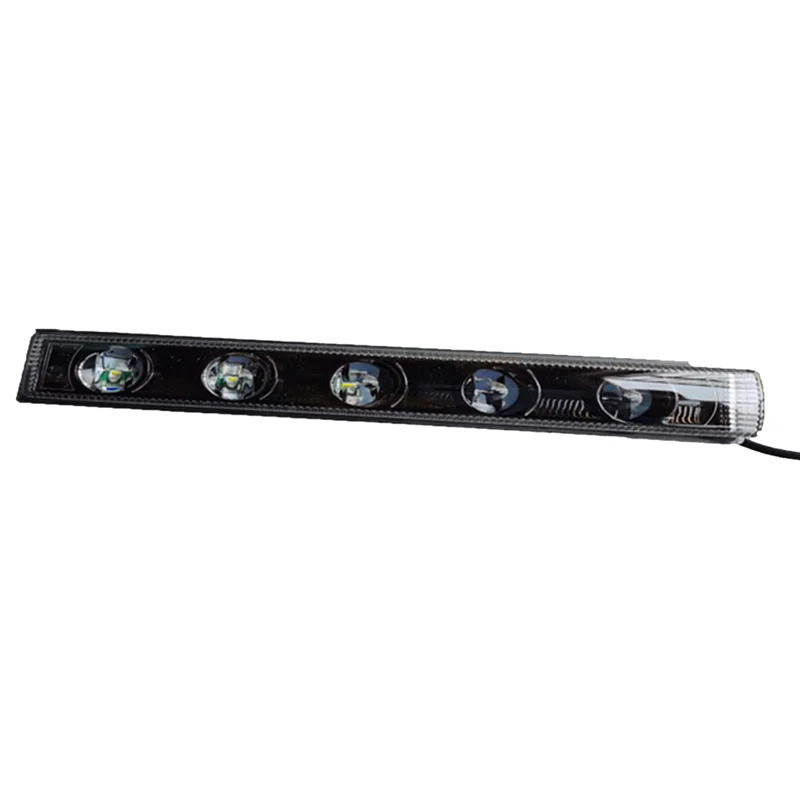 A77E-2 PCS กันชนหน้า DRL LED ไฟวิ่งกลางวันไฟแสดงสถานะโคมไฟพลาสติกสําหรับ W463 G500 G550 G65 G63 AMG 