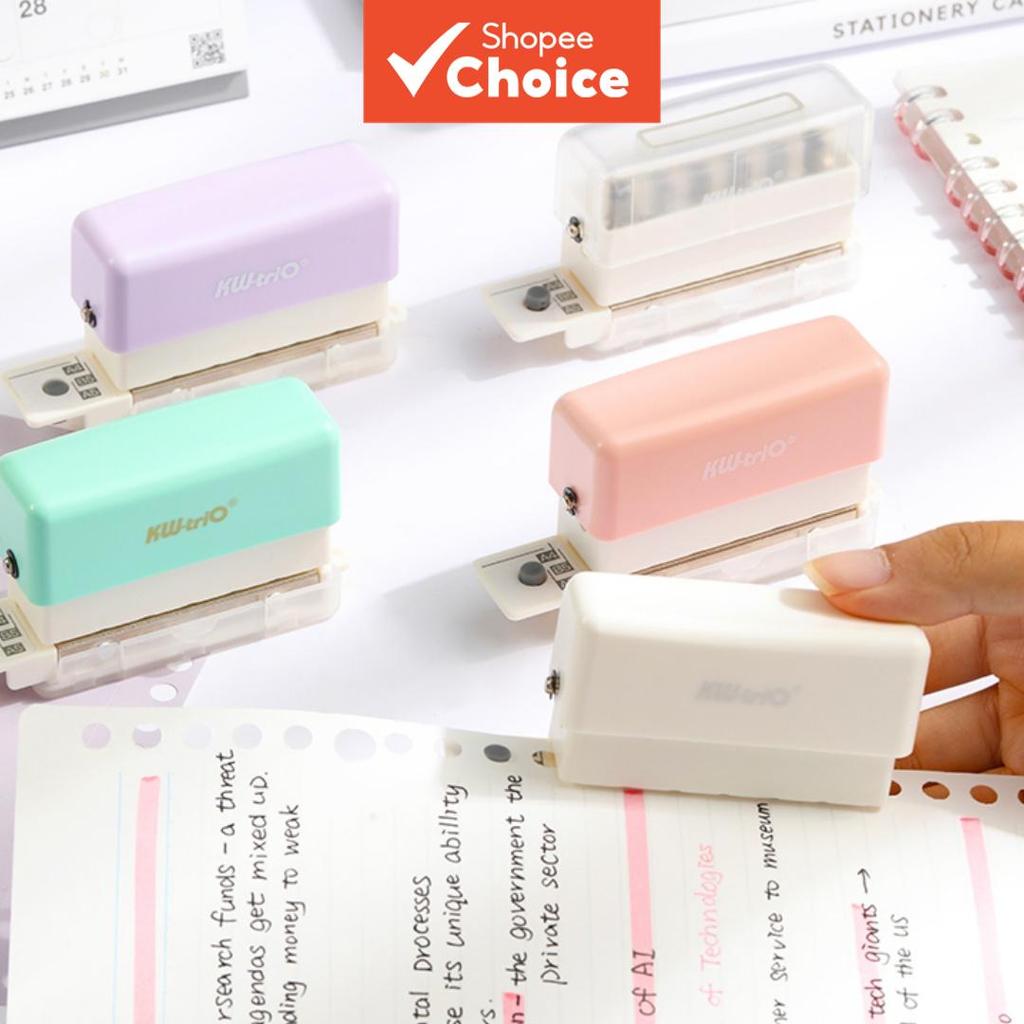 KW-triO เครื่องเจาะกระดาษแบบ 6 รู 1 ชิ้น ขนาด A5/B5/A4 เหมาะสําหรับงานสแคร็บบุ๊ก