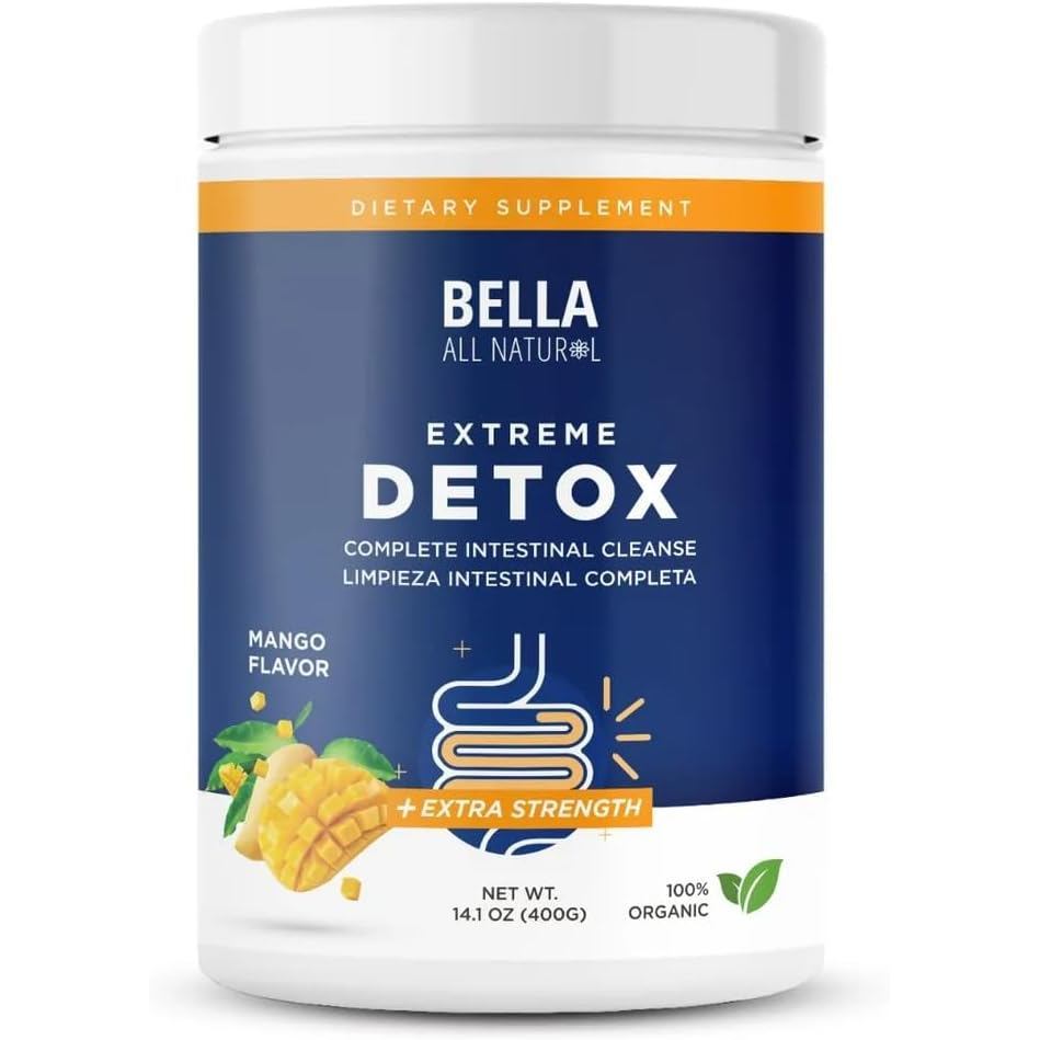 Bella All Natural Extreme Detox Powder Mango C4GK