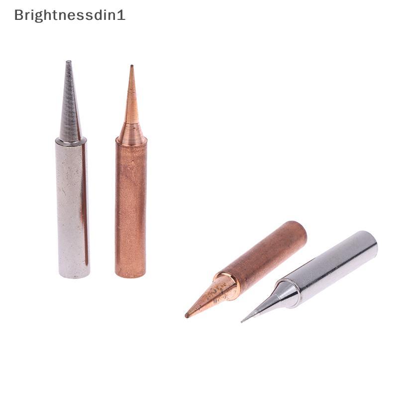[Brightnessdin] 5 ชิ้นบัดกรีเหล็กเคล็ดลับชุดอุปกรณ์เชื่อมอุปกรณ์เสริมตะกั่วทองแดงบริสุทธิ์ 900M-TB ส