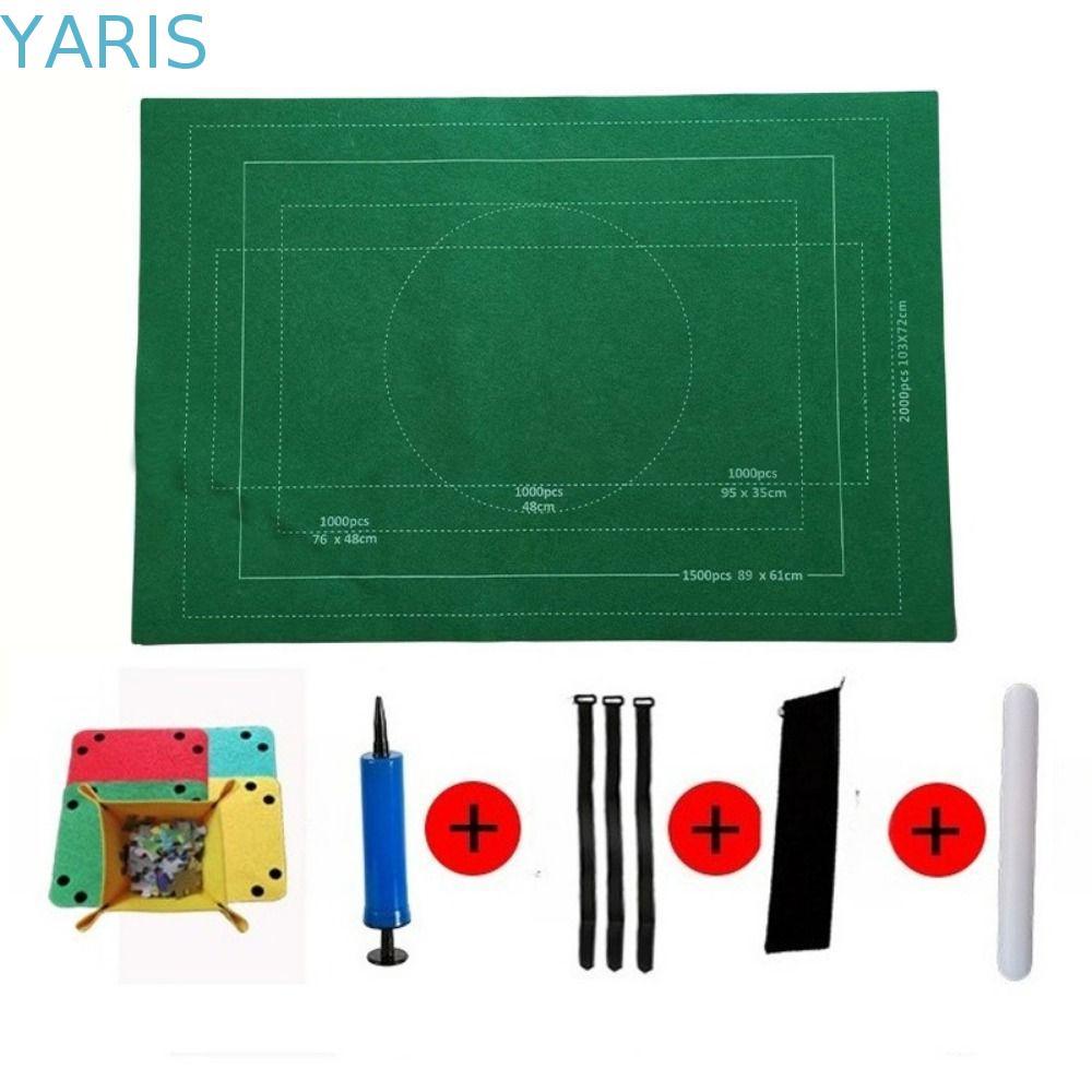 YARIS Jigsaw Puzzle Storage Mat Set, Roll Up 1500/2000/3000 ชิ้น Puzzle Saver Pad, Organizer Pad ลื่
