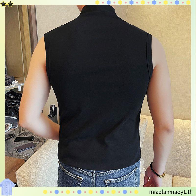 YHTN  เสื้อกล้าม คุณภาพสูง สีดำ tank top สินค้าใหม่ tomchic ห่านคู่ ฤดูร้อน ระบายอากาศได้ นุ่มและสบา