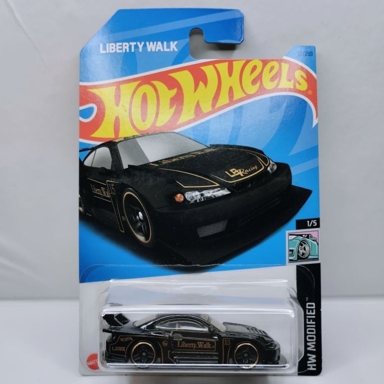 Hot Wheels LB Super Silhouette Nissan Silvia (S15) การ์ดญี่ปุ่นสีดํา