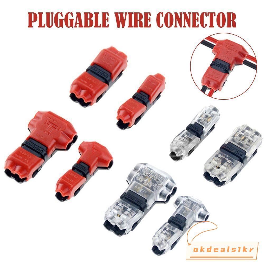 IOKDEALS1 1 ชิ้นสายไฟ Crimp,การเชื่อมต่อสายเคเบิลแถบตัวเชื่อมต่อรถ Pluggable Wire Connector, 8-22AWG