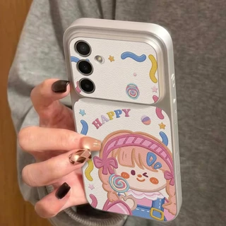 สาวน่ารัก เคส For Samsung A07 A17 A05 A36 A56 A06 A15 A56 A14 A25 A24 A32 A35 S26 S24 S25Ultra ฝุ่นนุ่มTPUโทรศัพท์ปกหลัง