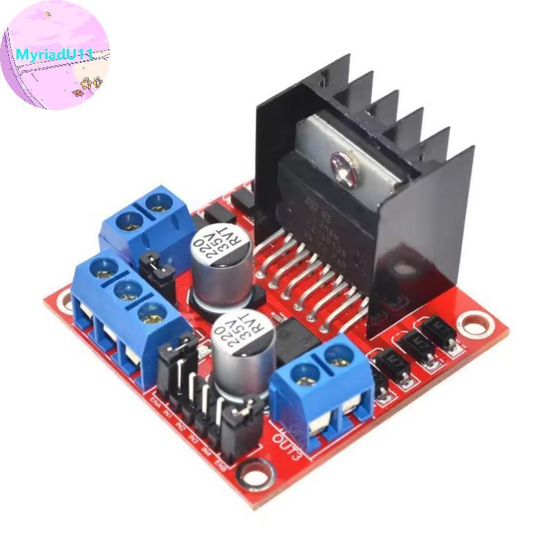 MyriadU L298N บอร์ดขับมอเตอร์ DC & Stepper Motor Driver Module สําหรับหุ่นยนต์อัจฉริยะรถ TH