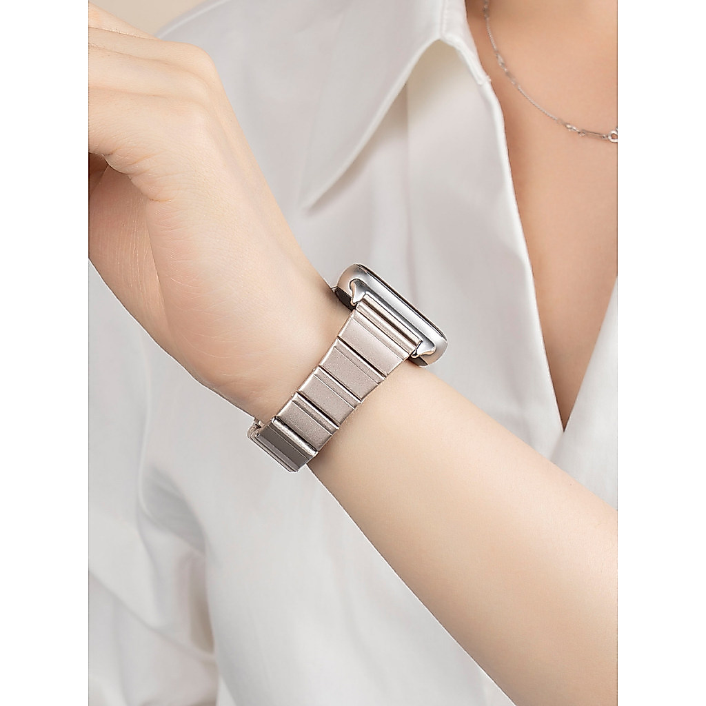 สายสแตนเลสโลหะสําหรับ Samsung Galaxy Fit 3 Smart Watch Replacement Strap Samsung Fit3 สายรัดข้อมืออุปกรณ์เสริม