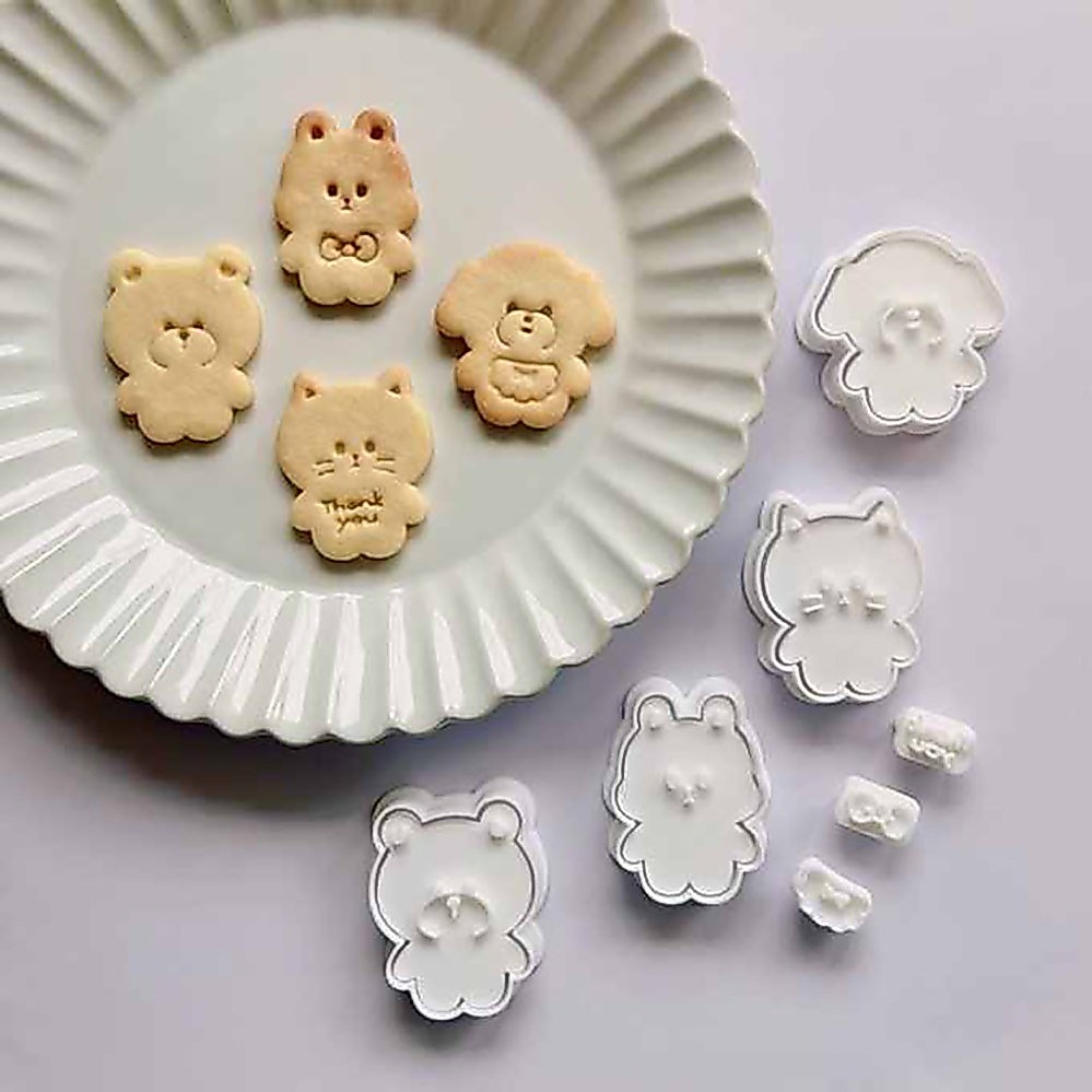 การ์ตูนสัตว์ทารกรูป DIY กดเครื่องตัดคุกกี้เบเกอรี่แม่พิมพ์ Bakewares อุปกรณ์ตกแต่งสําหรับคุกกี้เบเกอรี่