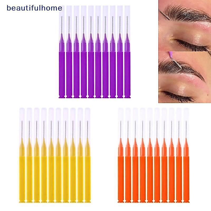 Yiwuyuanvb] 10 ชิ้น Bendable Micro Brushes Disposable Microbrush Applicators Eyelash Extensions Eyelash กาวแปรงทําความสะอาดสําหรับขนตาใหม่