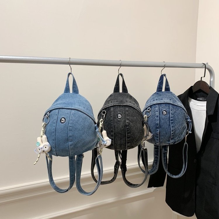 Denim Mini Backpack Fashion Backpack Women's Handbag