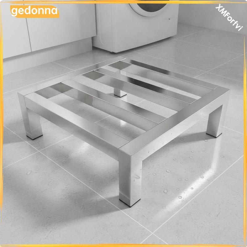[gedonna] ชั้นวางสแตนเลสอเนกประสงค์ขาตั้งแพลตฟอร์มยกระดับกันลื่นสําหรับตู้เย็นเครื่องซักผ้า