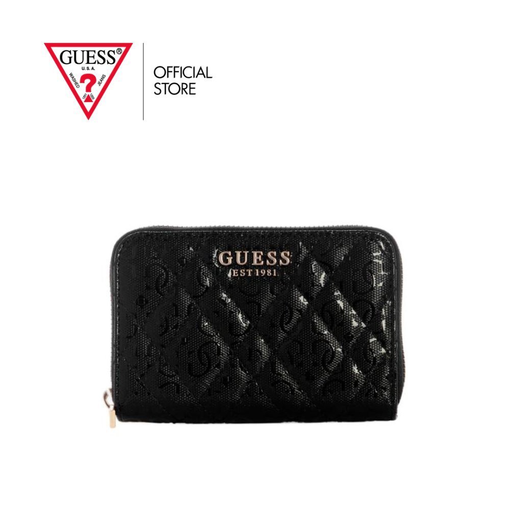 กระเป๋า Guess รุ่น GG9628140 ISEMAY SLG MEDIUM ZIP AROUND สีดำ