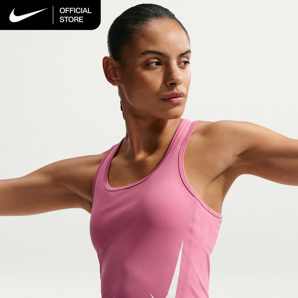 Nike Dri-FIT Women's Tempo Swoosh Running Tank - Peony [IO0246-641]