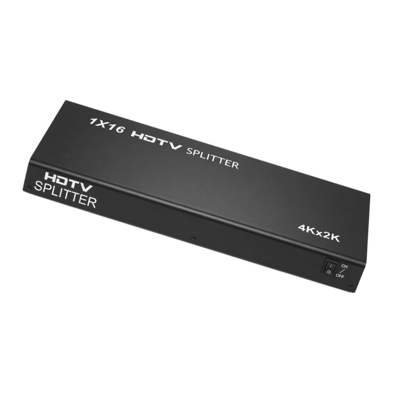 QUU Professional 4K 2K HDTV Splitter 1 In 16 Out Video Split Duplicator สําหรับจอแสดงผลพร้อมกันบนทีว