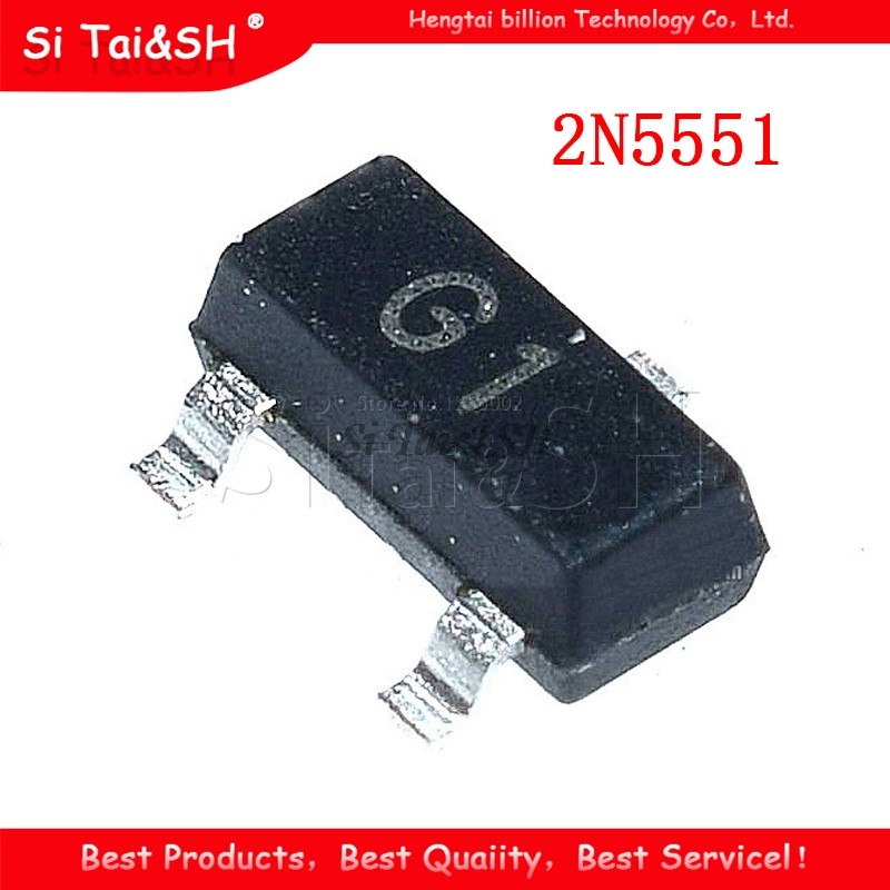 100PCS 2N5551 SOT23 MMBT5551 G1 SOT23-3 SMD Bipolar ทรานซิสเตอร์ - BJT PNP ทรานซิสเตอร์ใหม่และต้นฉบั
