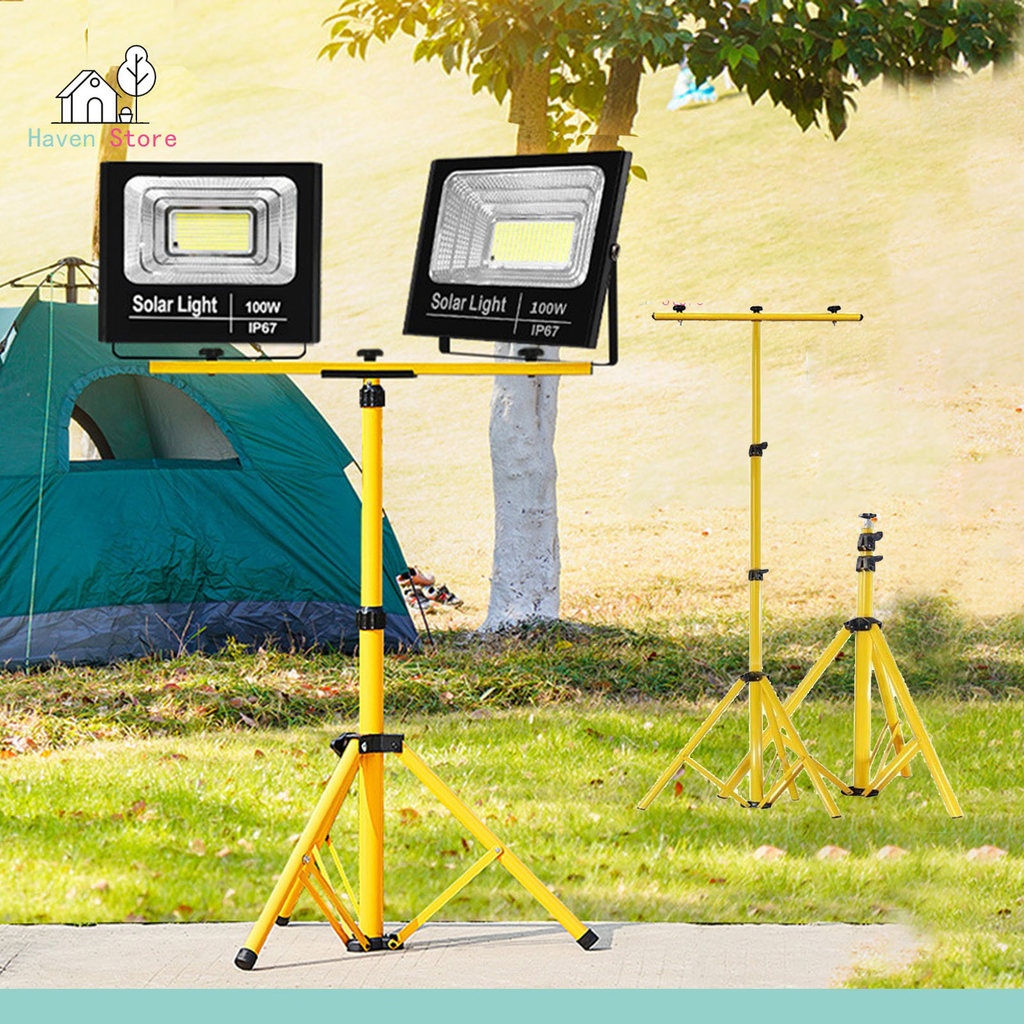 ขาตั้งโคมไฟสปอร์ตไลท์ LED Spotlight ขาตั้งไฟสนาม ขาตั้งสปอร์ตไลท์ก่อสร้าง สูง led camp emergency light yellow tripod