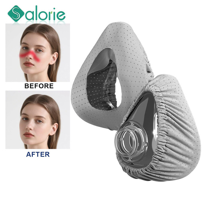 SALORIE CPAP Mask Liners ใช้งานร่วมกับ Full Face Mask Cushioned Mask ครอบคลุมดูดซับน้ํามันบนใบหน้าและ Moisture