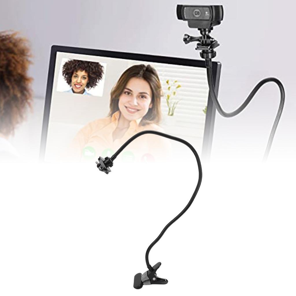 Ffgg Wisoqu เว็บแคมขาตั้ง Gooseneck โต๊ะ Mount Arm สกรู 1/4 นิ้ว 360 หมุนสําหรับ C922 C930e C920S C9