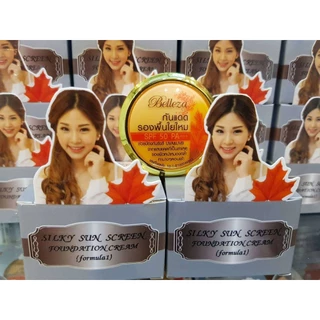 เบลเลซ่า ครีมกันแดดรองพื้นใยไหม ( มีให้เลือก 2 ขนาด ) BELLEZA SILKY SUN SCREEN FOUNDATION CREAM