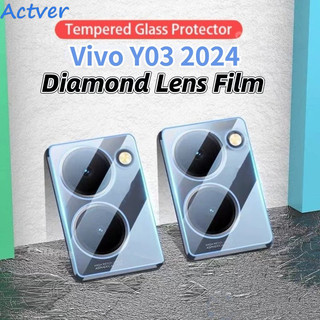 ฟิล์มกันเลนส์ กล้องเลนส์เต็ม Vivo Y05 Y11D Y31D Y03 Y03T Y18 Y28S ฟิล์มกระจกเลนส์เต็มโปร่งใส 3D