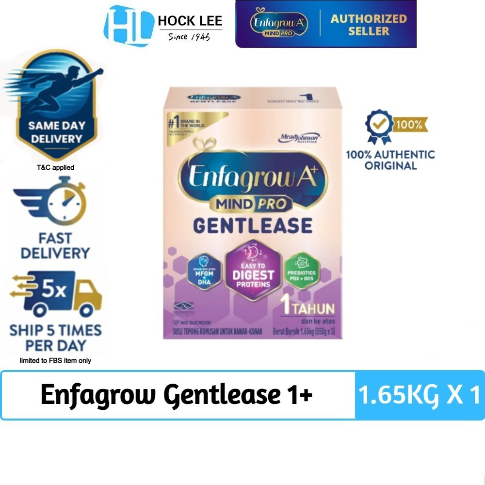 Enfagrow A+ 1+ Gentlease Milk Formula (1.65kg)