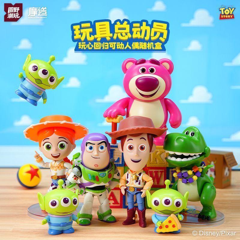 Disney Toy Story ประกอบตุ๊กตา Series Mystery Box สินค้าตุ๊กตาของเล่นเครื่องประดับของขวัญรูป