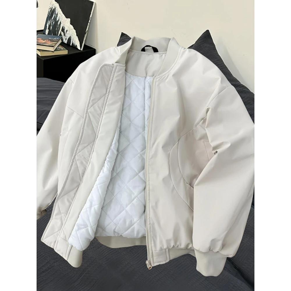 American Short ma1 Flight Jacket Cotton Uniform Mens Autumn Winter Thicken Quilted cleanfit Jacket ช