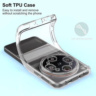 สําหรับ OPPO Find X9 Ultra X9s Pro Crystal Clear Cover Anti-Scratch กันกระแทก TPU Case