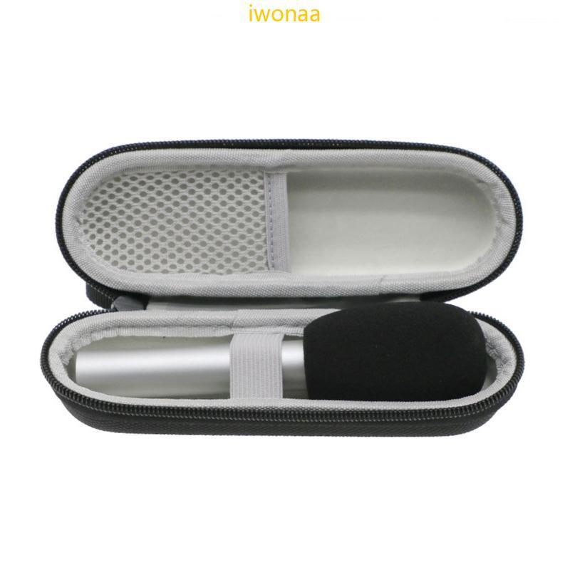 Iwo EVA Hard Travel Case กระเป๋าเก็บของที่แข็งแกร่งสําหรับไมโครโฟนคอนเดนเซอร์