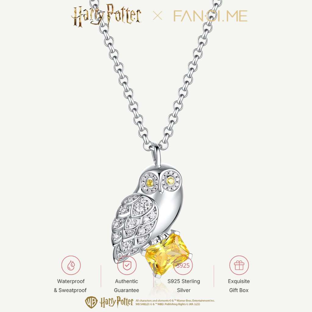 Harry Potter x FANCIME Hedwig สร้อยคอเงินแท้