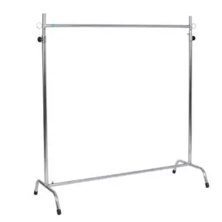 ราวตากผ้าโครเมี่ยม ขนาด 80x150cm รุ่น No.990N ปรับระดับสูง-ต่ำได้ ราวเหล็กชุบโครเมียม ที่ตากผ้าขนาดใหญ่ ราวแขวนผ้าสีเงิน
