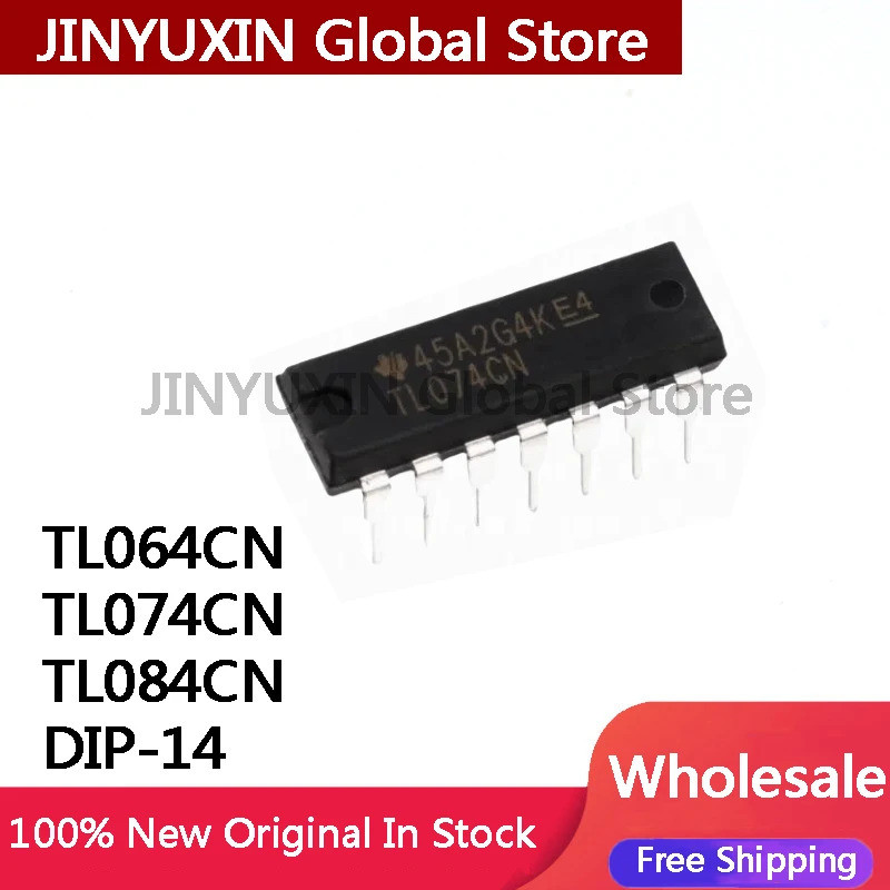 5 ชิ้น TL064CN TL064 TL074CN TL074 TL084CN TL084 Operational เครื่องขยายเสียง DIP-14 ในสต็อกขายส่ง