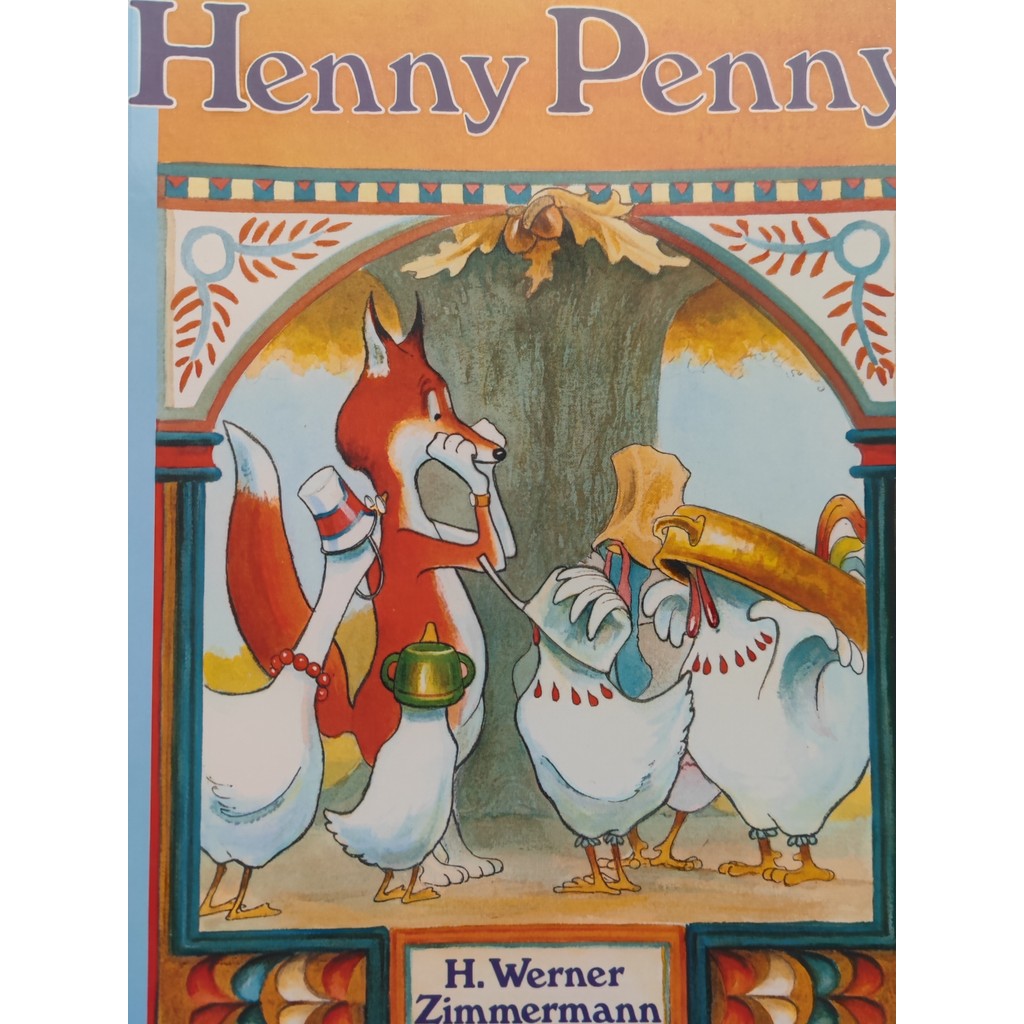 Henny Penny Penny Reading Version Little Hen Penny Liao Caixing แนะนําหนังสือแผ่นหนังสือภาพภาษาอังกฤ