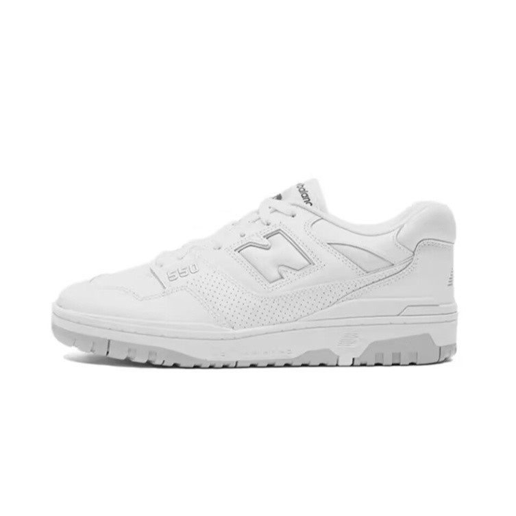 NB550 nb รองเท้าผ้าใบกันลื่นและถุงเท้าสําหรับผู้ชายและผู้หญิง wite