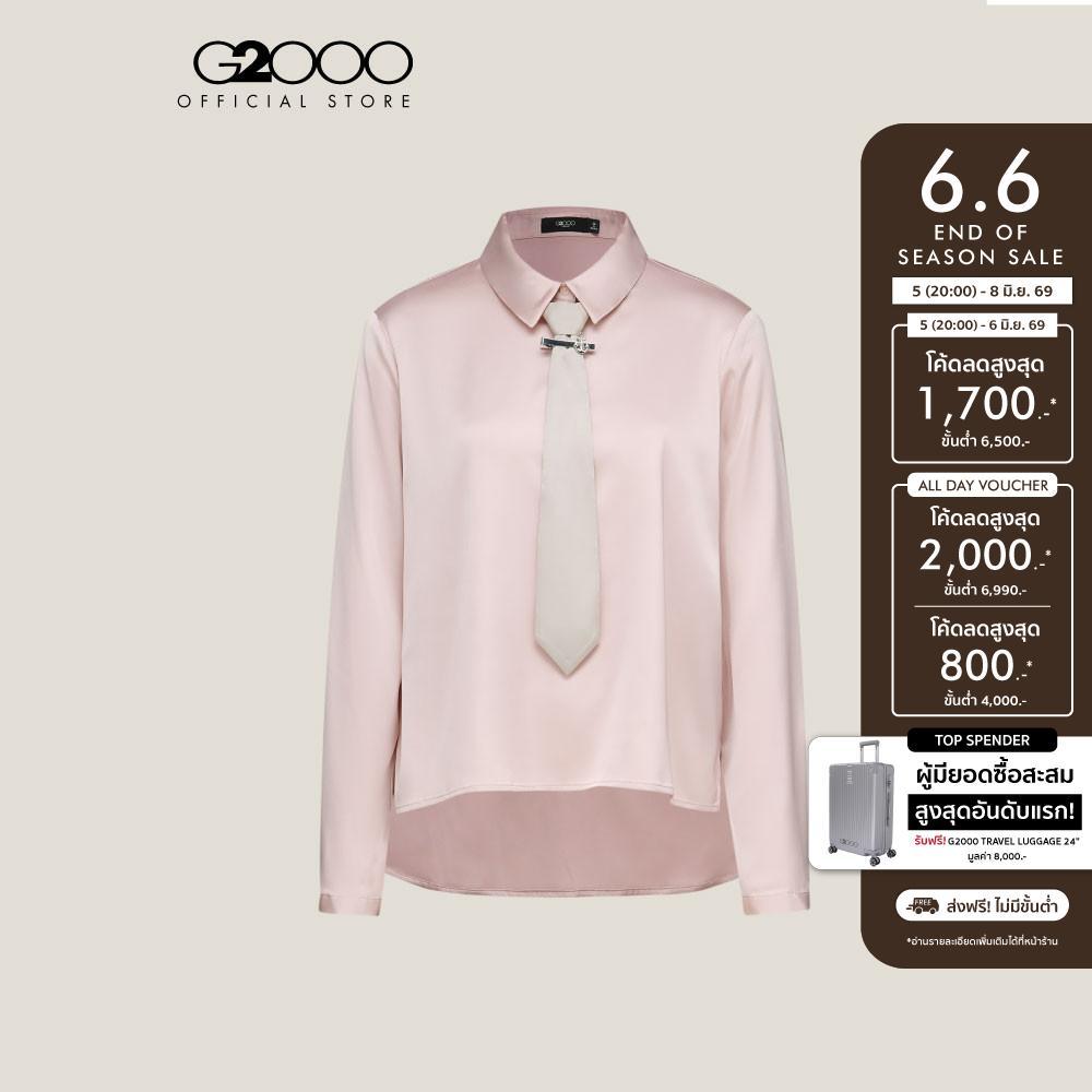 G2000 เสื้อเบลาส์สำหรับผู้หญิง Loose Fit รุ่น 5124161821 PINK