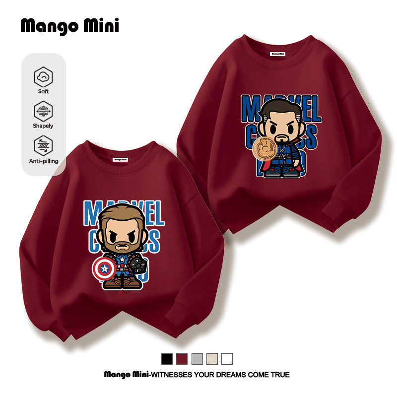 เสื้อแขนยาวเด็ก ดิ อเวนเจอร์ส The Avengers ผ้าหนาดีใส่สบาย แฟชั่นสไตล์สตรีท (ส่งเร็ว จัดส่งจากไทย)