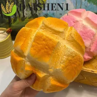 DAISHEN1 ขนมปัง Squishy ของเล่น, ตกแต่งเล่นตลกขนาดใหญ่ Sensory Fidget ขนมปัง, เดสก์ท็อปเครื่องประดับนุ่มยืดหยุ่นสมจริงช้า Rising สับปะรด Bun Squishy ของเล่นเด็ก