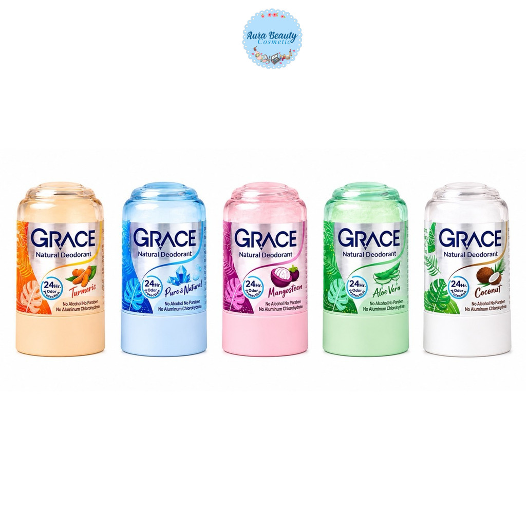 Grace เกรซ โรลออนระงับกลิ่นกาย จากสารส้ม 70 g Crystal Deodorant