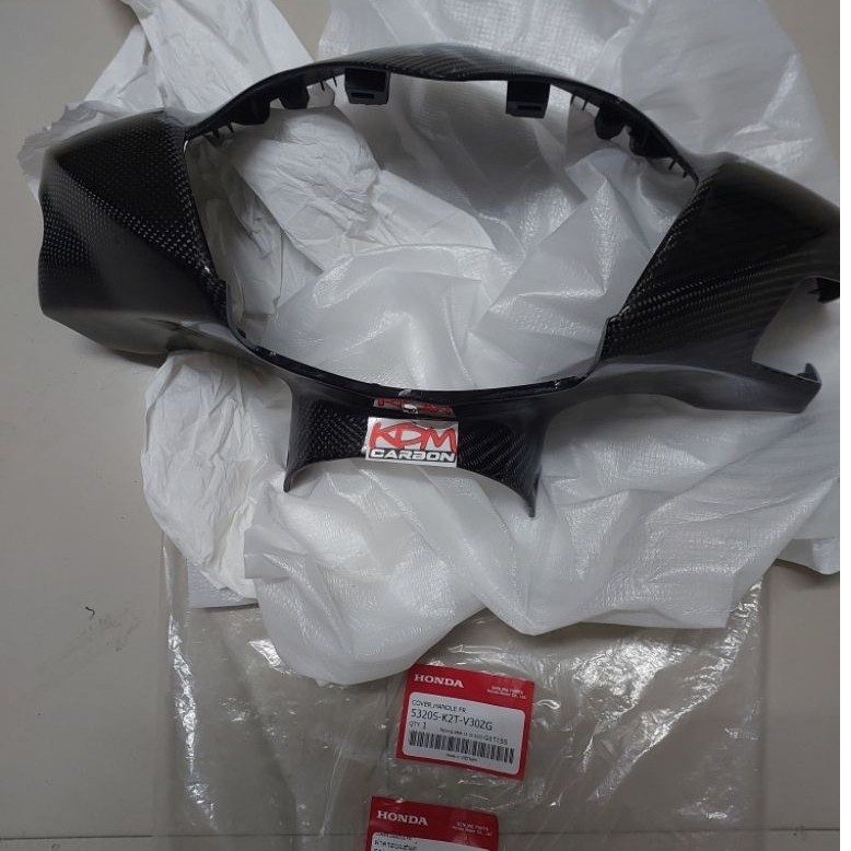 ครอบไฟหน้าlead125ปี2025_26งานหุ้มคาร์บอนแท้ สวยๆงามๆชิ้นงานแม้นะคับ