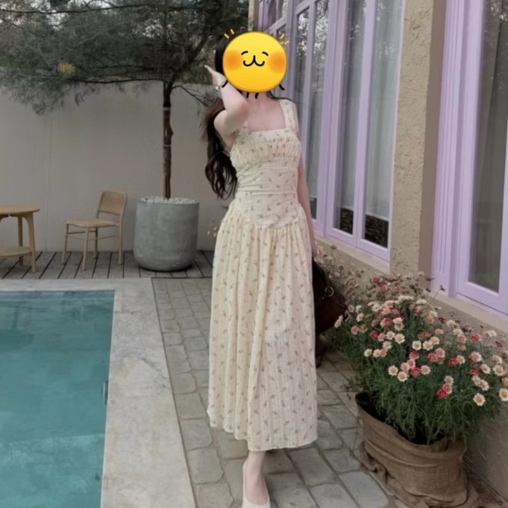 พร้อมส่ง Honey dress เดรสยาวลูกไม้ - G2N.clothshop