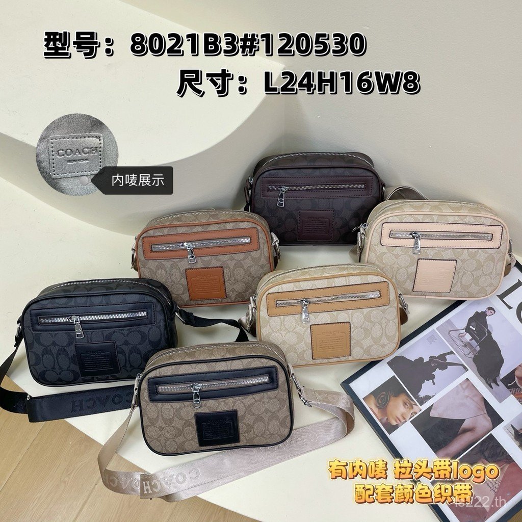 Coach กระเป๋ากล้อง/Coach Bag Female Bag Shopping Bag Dinner Bag Travel Bag Luxury Thin Strap Crossbo