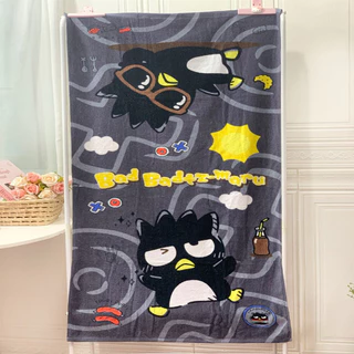 Kuromi Cinnamon Dog Hello Kitty ไมโครไฟเบอร์การ์ตูนผ้าเช็ดตัวดูดซับผ้าเช็ดตัวเด็ก Beach ผ้าเช็ดตัวขนาดใหญ่