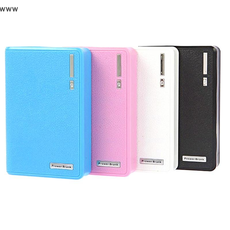 ที่ใส่แบตเตอรี่18650 4ชิ้น5V กล่องชาร์จมือถือแบบ USB สองช่อง DIY