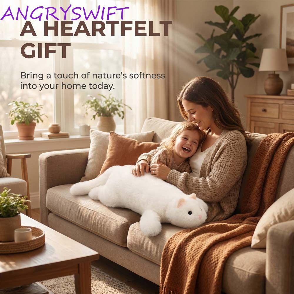 ANGRYSWIFT Plush Ferret ตุ๊กตาของเล่น,นุ่มปุยสมจริงออกแบบ Ferret ตุ๊กตาของเล่น,น่ารักตุ๊กตา Huggable