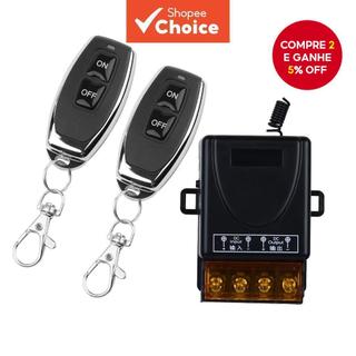  Interruptor de Controle Remoto Sem Fio RF 433Mhz AC 110V 220V Relé Receptor de Alta Corrente 30A para Motor de Porta,