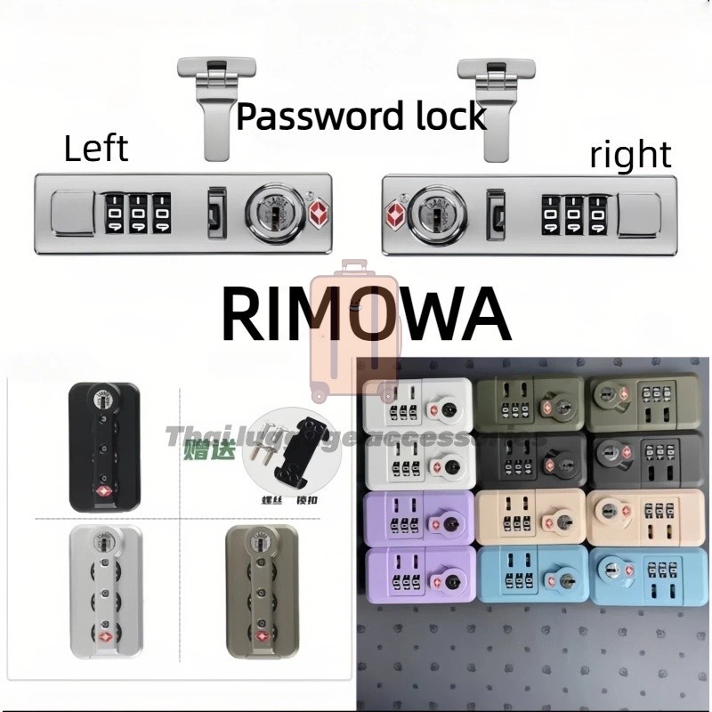 Rzmeng เหมาะสําหรับ rimowa กระเป๋าเดินทาง 006 ล็อคผสม rimowa PC รถเข็นล็อคอุปกรณ์เสริมผสม rimowwa อุปกรณ์เสริมผสมล็อค