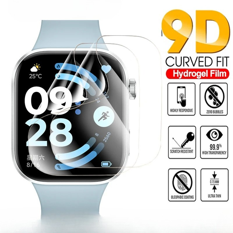 สําหรับ Redmi Watch 6 5 4 3 Lite Active Move Hydrogel ฟิล์มป้องกัน Clear Soft TPU ฟิล์มป้องกันปกป้องหน้าจอ